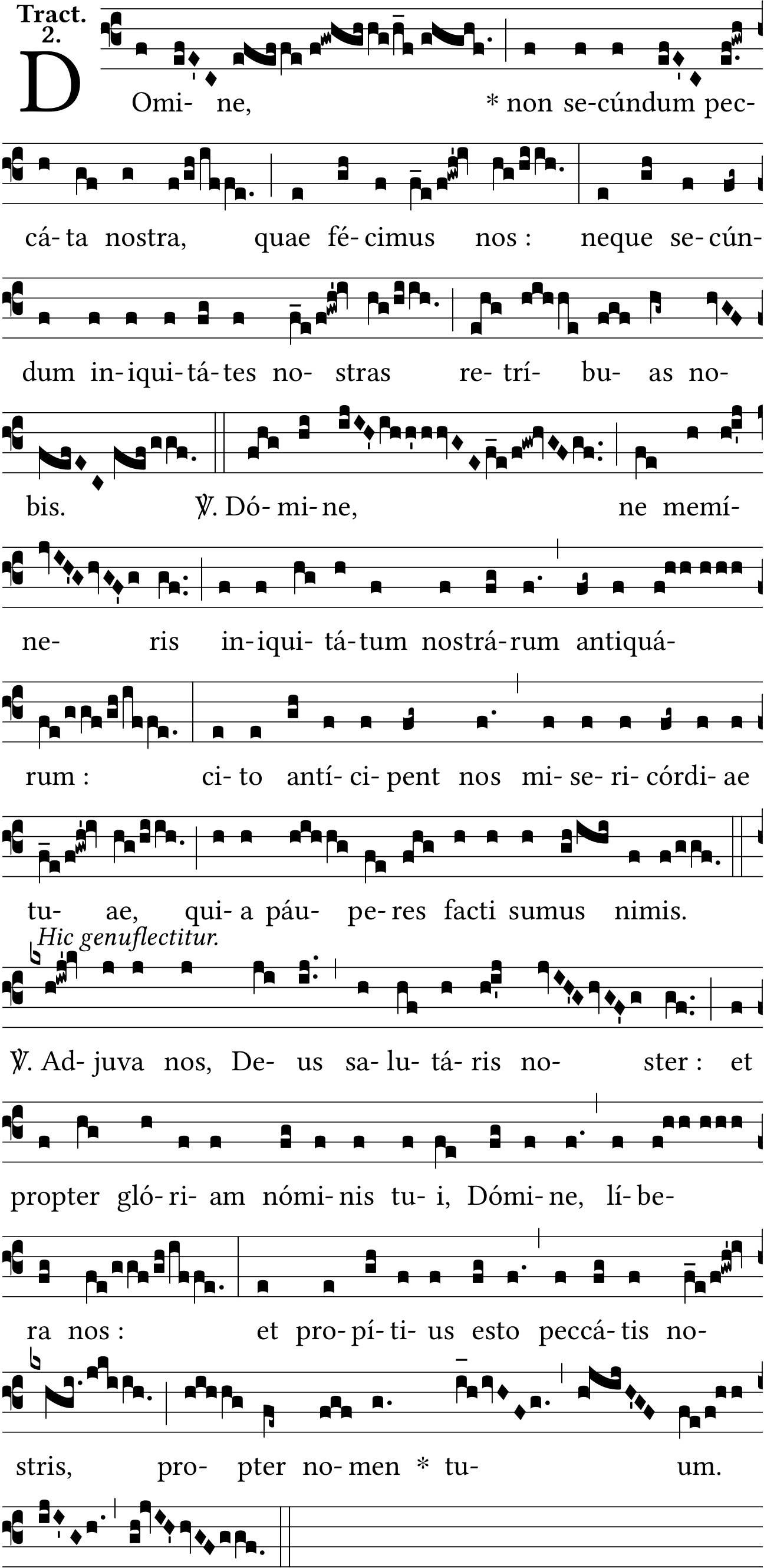 tr domine non secundum solesmes